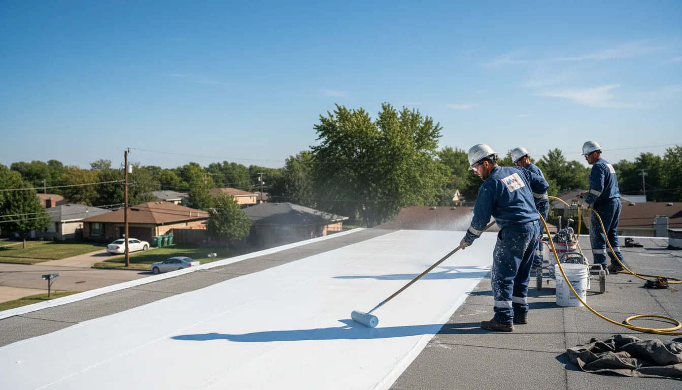 Commercial roof coating in Lebanon, OH near me